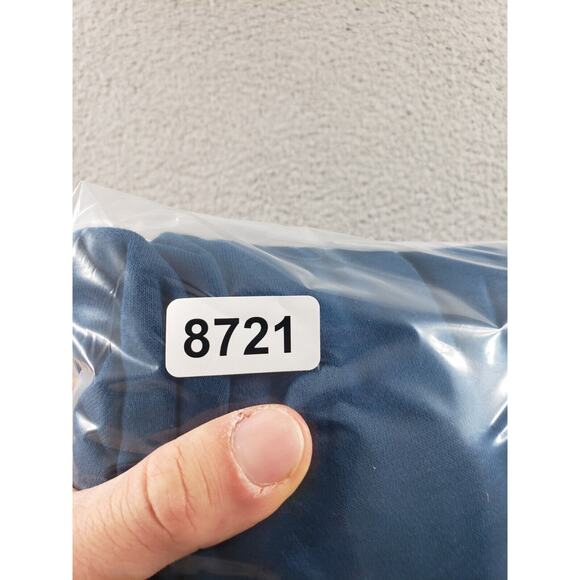 Nike Sweatshirt Women's Large Blue 1/2 Zip Fleece Team Jacket Cotton Stretch - Picture 12 of 12